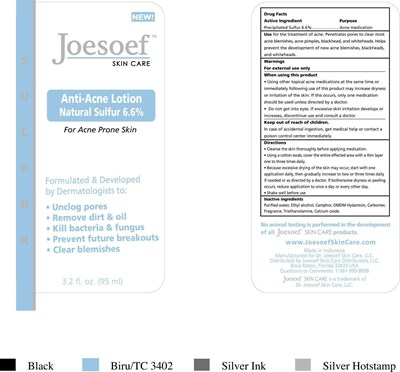 Image Description (Anti Acne Lotion Label)